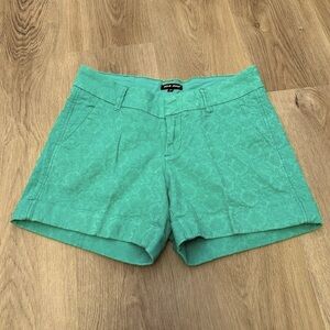 DEAR JOHN Jade Green Brocade Shorts size 27